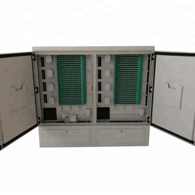 China FTTH FTTB FTTX GPON Network 576 Cores Outdoor FTTH Fiber Optic Cross Connect Cabinet for sale