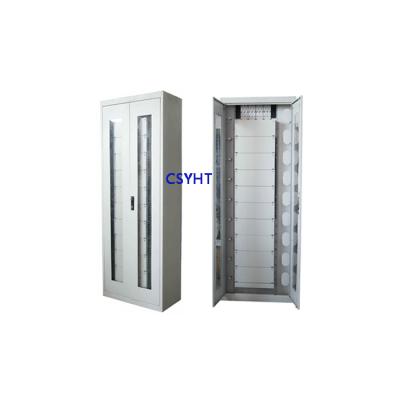 China OEM.ODM 19inch Indoor Floor Standing Fiber Optic Cabinets With Capacity 288C 576C 720C for sale