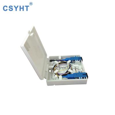 China Indoor Wall Mounted Fiber Optic FTTH Fiber Optic Faceplate And Fiber Outlet 2 for sale