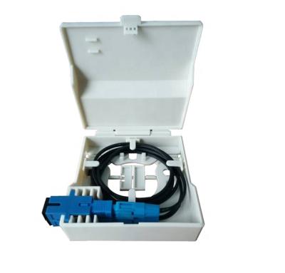 China Floor or wall mounted 2 port fiber optic faceplate with SC adapter 2 ftth socket for sale