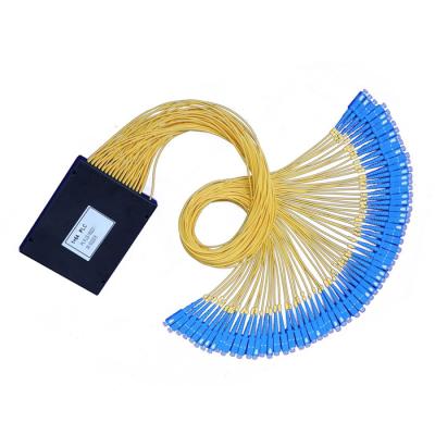 China FTTH Factory Price PLC Optical Splitter With SC/APC Connector , Fiber Optic Splitters 1x16 Steel Tube Type for sale