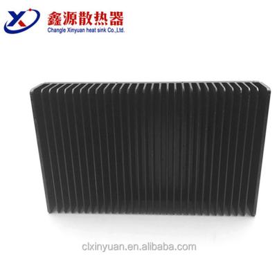 China Chinese Aluminum Heatsink Supplier Large Inverter Black Radiator / Radiator for sale