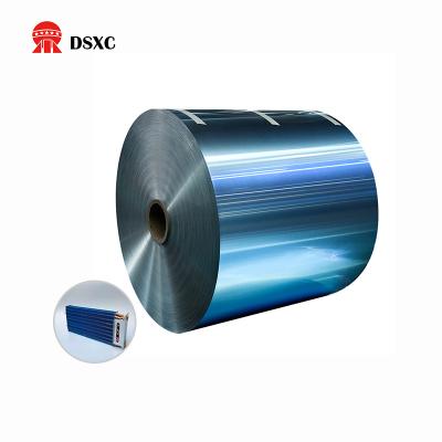 China Blue Aluminum Foil Insulation Material Alu Coil 1300/3102/8011/1100/8006 Alloy Coating For Air Conditioner for sale