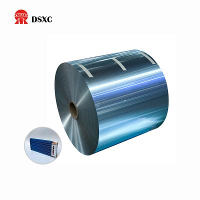 China Insulation Coil 8011/1100/8006 Jumbo Alloy Material Blue Coating Aluminum Foil Roll For Air Conditioner for sale