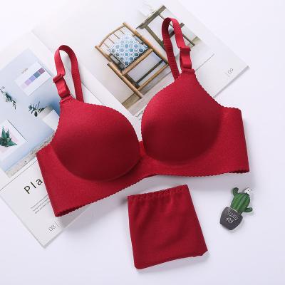 China Seamless QUICK DRY Comfortable Wire Free One Piece Bra Girl Bra Sets Women Push Up Bras Prints for sale