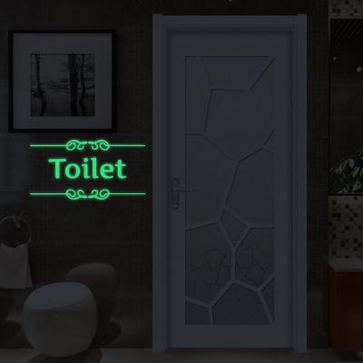 China Art Decor Wholesale Custom Stickers PVC Glow in the Dark Decorative Vinyl Toilet Wall Window Stickers for sale