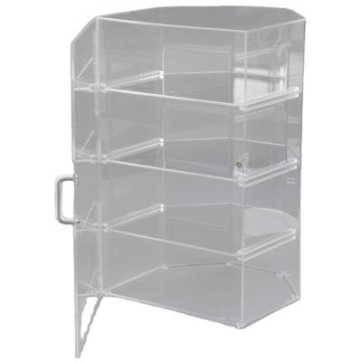 China Wholesale Multifunctional Acrylic Pastry Shop/Restaurant Cake Donuts Cupcakes Pastries Show Storage Box Display Cabinet for sale