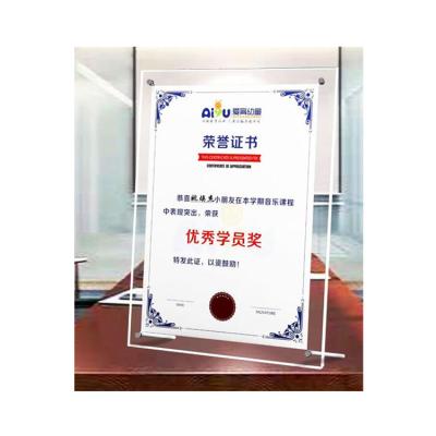 China Eco Friendly Certificate Frame Cardboard A4 Diploma Frame Graduation Certificate Frame for sale