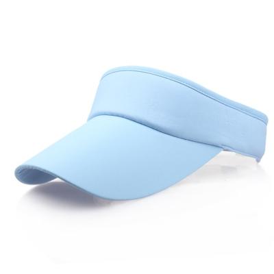 China Custom Logo Sun Visors Hats Outdoor Casual Solid Color Summer for sale