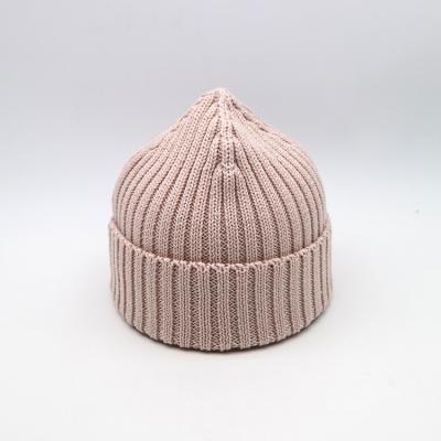 China Het dameskatoen breit Beanie Hats Winter Cold - Bewijsroze Te koop