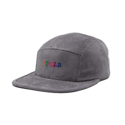 China Cotton corduroy ongestructureerd 5 panel camper cap voor buiten hardlopen Te koop