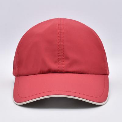 Chine UV/UPF à séchage rapide fait sur commande, chapeau courant de protection solaire, chapeau respirable léger de polyester du sport 6-Eyelets à vendre