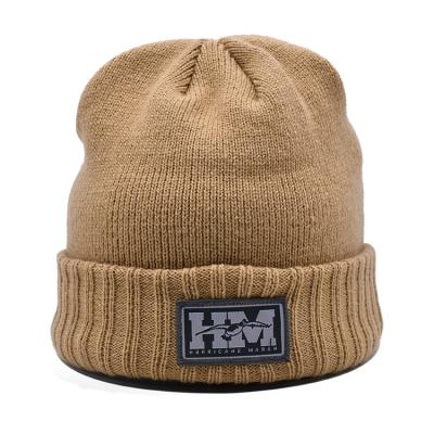 China Autumn and Winter Solid Color Woolen Hat Cold proof, Fashionable, and Warm Customized Logo beanie Hat for sale