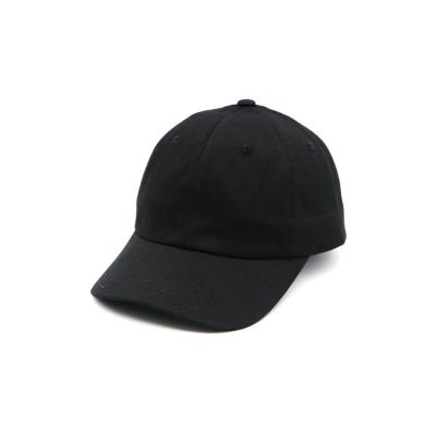 Chine Logo de broderie sportive 100% coton homme non structuré chapeau noir de coton papa simple casquette de baseball personnalisée à vendre