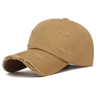 China Fashion Khaki Outdoor Hoed 6 Boog Visor Panel Baseball Hoed Met Lagere Prijs Te koop