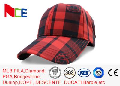 Cina Cappello di baseball del pannello di DIVERTIMENTO 6, stile nero rosso della via dei berretti da baseball di tennis di griglia in vendita