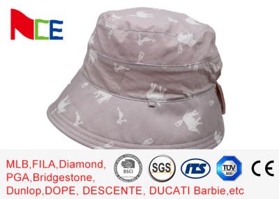 China Customized Printing Pink Sun Block Sunshade Adult Female Bucket Hat for sale