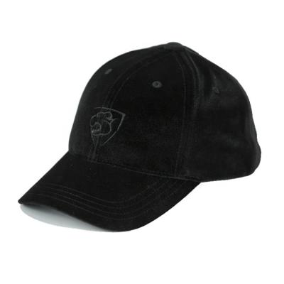 China Gorras de béisbol no estructuradas cabidas unisex, sombrero de béisbol negro del terciopelo de secado rápido en venta