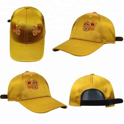 China El casquillo curvado el panel amarillo/la aduana de las muchachas 6 bordó el modelo llano de las gorras de béisbol en venta