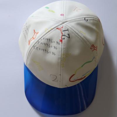 China Fashion Plastic Bill Custom Printed Baseball Hats , Sun Protection Headwear For Summer for sale