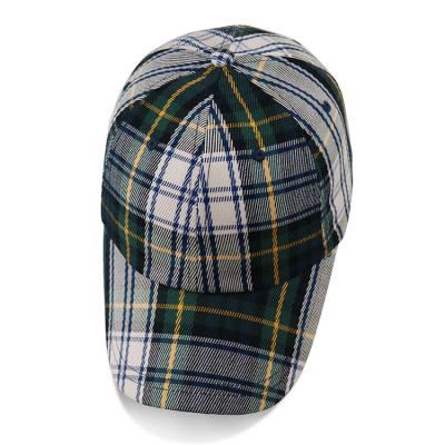 Cina Il modo ha controllato sei cappelli di baseball del plaid del pannello/berretti da baseball unisex con il fermaglio su ordinazione in vendita