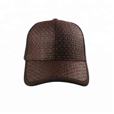 China Moda Cool Diseño 6 Panel Trucker Cap Tamaño personalizado Color marrón Ecológico en venta