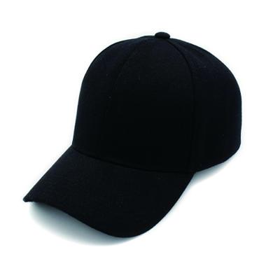 Chine Casquettes de baseball extérieures noires simples réglables, 6 chapeaux de base-ball des hommes de panneau à vendre