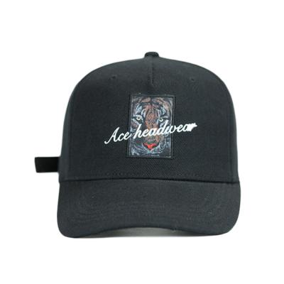 China Headwear adulto del negro del remiendo del bordado de la sublimación de los sombreros de béisbol de la moda en venta