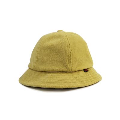 China Cute Cotton Pattern Unisex Plain Embroidery Bucket Hat Size 56-58cm Pure Color for sale