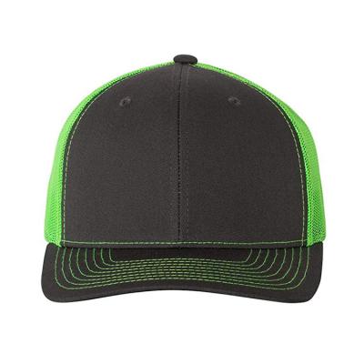 China Gorras se divierte los 6 paneles esconde al camionero verde llano Mesh Caps en venta