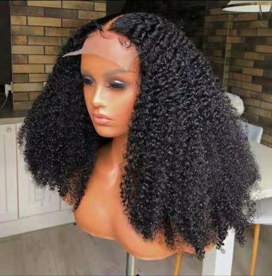 China Premier 12A Curly Straight Brazilian Remy Hair HD Curly Lace Front Wig Grade Preplucked Full Hairline Afro Curly Curl Lace Front Wigs for sale