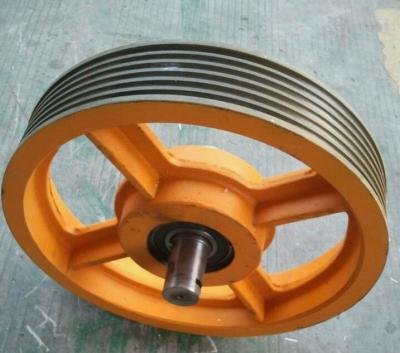 China Diameter 600mm Carbon Steel Casting Wire Rope Sheave for Industrial Machinery Part for sale