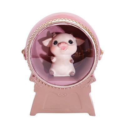 China China Send Children Gifts Christmas Surprises Home Decoration Ruirui Cow Piggy Bank Small Lights Ornaments for sale