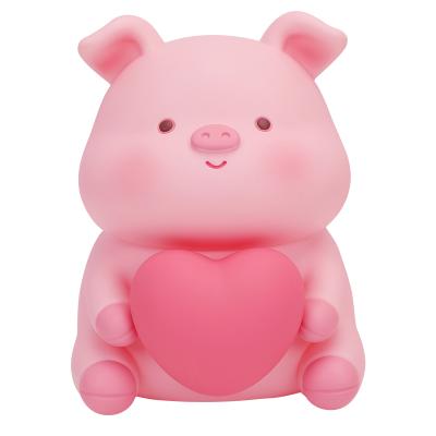 China As Shown Christmas Hot Selling Resin Opens Piggy Bear Doll Piggy Bank Home Decoration for sale