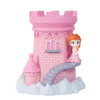 China As Princess Shown Student Fashion Personality Stationery Storage Box Castle Pen Holder Decoration for sale