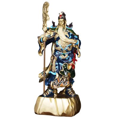 China China Art Statue Guan Gong Copper Decoration Crafts Desktop Decorations for sale