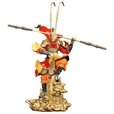 China China Art Statue Monkey King Copper Decoration Crafts Desktop Decorations for sale