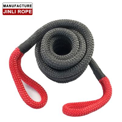 China JINLI Tow Truck Recovery Heavy Duty Nylon Kinetic Rescue Rope / Rope For Highway Towing for sale