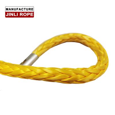 China JINLI 10mm UV resistant synthetic uhmwpe cable tensile rope for sale