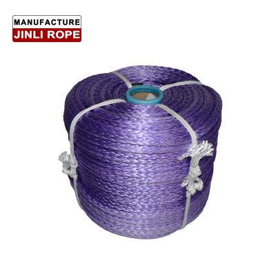 China 13.5ton JL High Strong Synthetic Uhmwpe Fiber Rope Used For Mooring 12mmX100m for sale