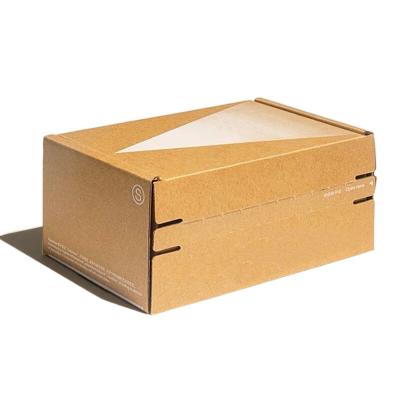 China Recyclable Wholesale Logo Custom Mailer Packaging Small Folding Cardboard Box Brown  Package Box Corrugated Board Paper Box for sale