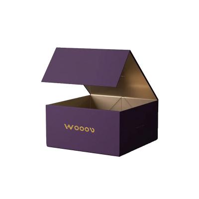 China Recycled Materials Eco friendly Logo designer Cardboard Packaging Magnetic Closure custom high-end shoe Foldable magnetic Paper Gift Box with logo for sale