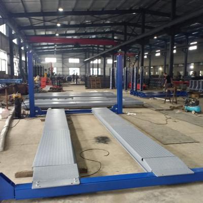 China newest model 4 post car lift for maintenance for sale 4000kg / four post lift for sale