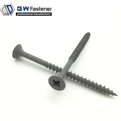 China Flatbed 4.5 x 65mm Ruspert Coating Pozi Countersunk Head Exterior Decking Screws for sale