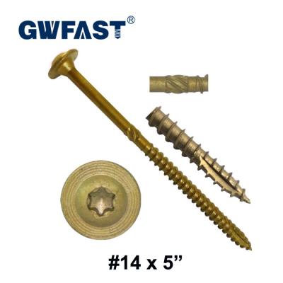 China Modified Exterior Coated Truss Joint Head Torx Drive Construction Lag Wood Screws Truss Joint Construction Screws Construction Lag Screws for sale