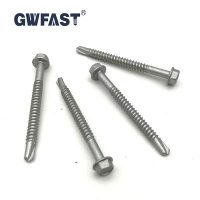 China Hex Seal Class 4 Self Drilling Roofing Screw Galvanized Tek Roofing Screw 10g 12g 14g Metal Roofing Screws for sale