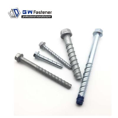 China Concrete Screw Flange 75mm 100mm Hex Anchor Masonry Bolt Masonry Bolt Screw Flange 150mm Concrete Screw Bolt for sale