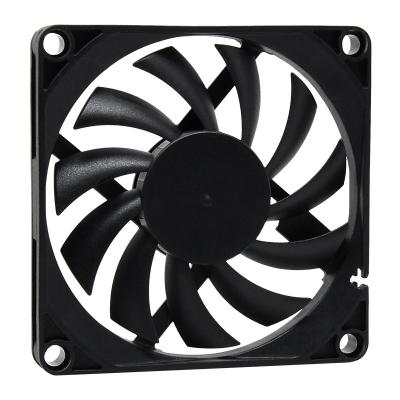 China Notebook 80x80x10mm DC 2000rpm~3000rpm 8010 Plastic Brushless Cooling Exhaust Fan for sale