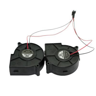 China 15 days after approval of China Sample Fan 7530 12v 24v DC Fan 75x75x30mm Centrifugal 75mm Silent Blowing Cooler Fans for sale