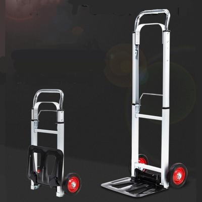 China Foldable Uni-silent Aluminum 90kgs Trolley For Shopping Foldable Hand Trolley Luggage Hand Truck FHT90 Convenient Type for sale